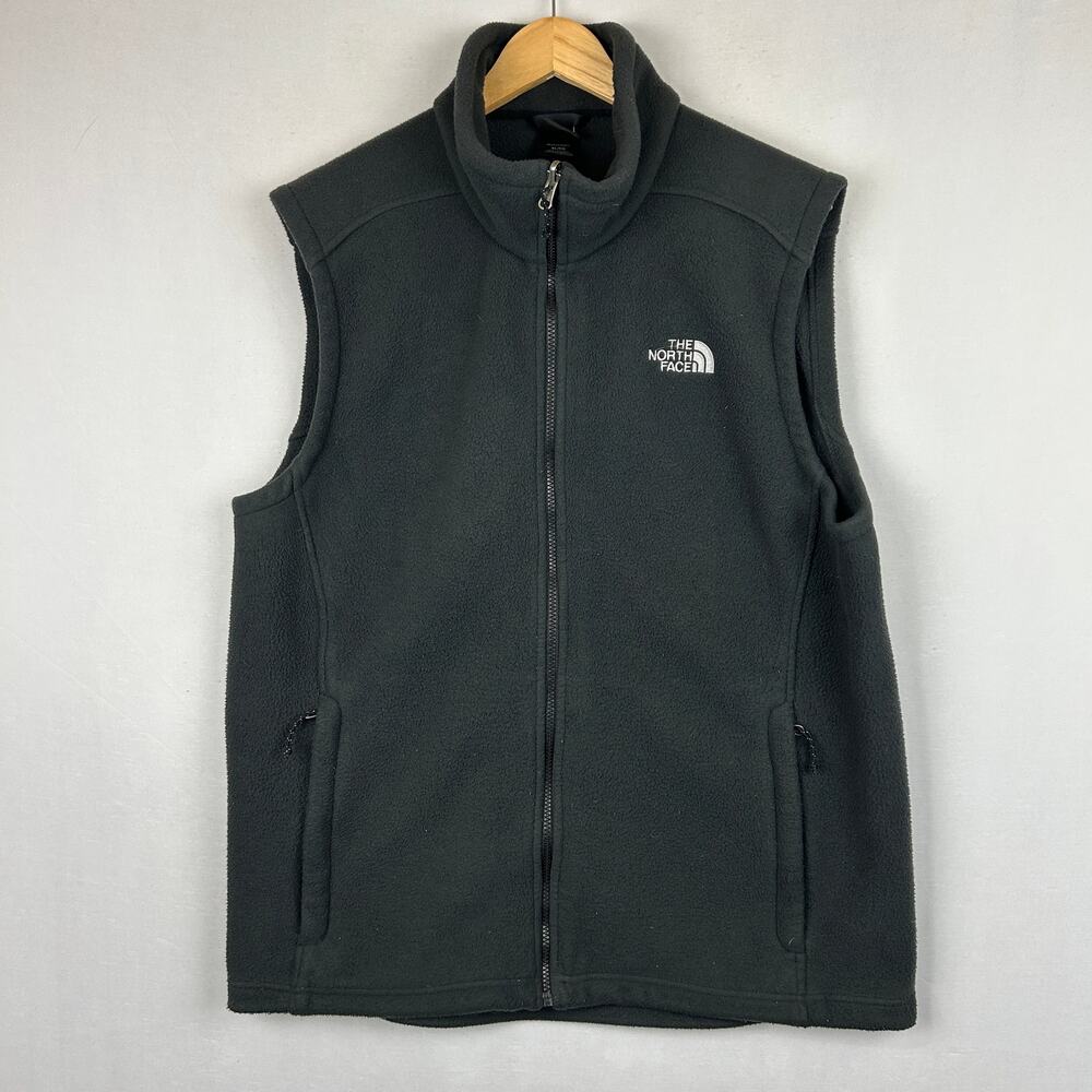 The North Face Black Fleece Full Zip Vest Men's Size XL